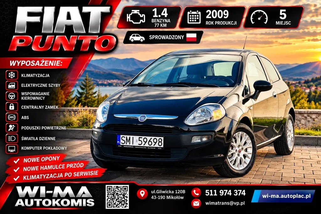 Zdjęcie: 2009 Fiat Punto Evo