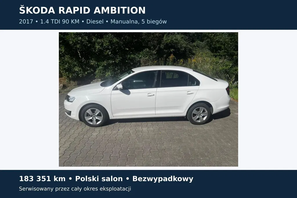 Zdjęcie: 2017 Skoda RAPID